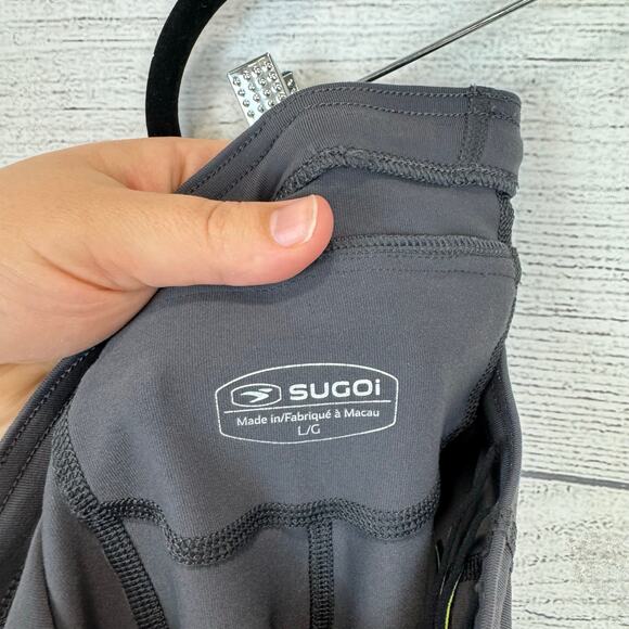 Sugoi Women's Gray Active Workout Cropped Leggings Size Large - Picture 7 of 10
